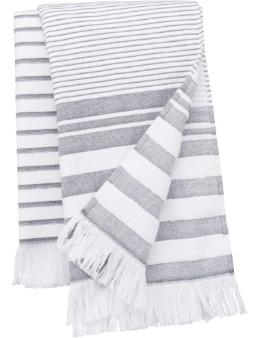 Fouta rayée avec franges