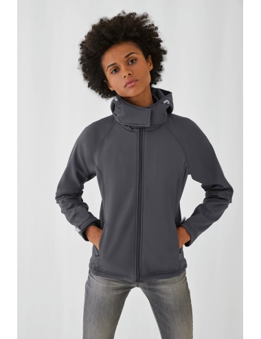 VESTE SOFTSHELL CAPUCHE FEMME