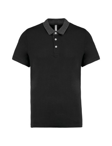 Polo jersey bicolore homme