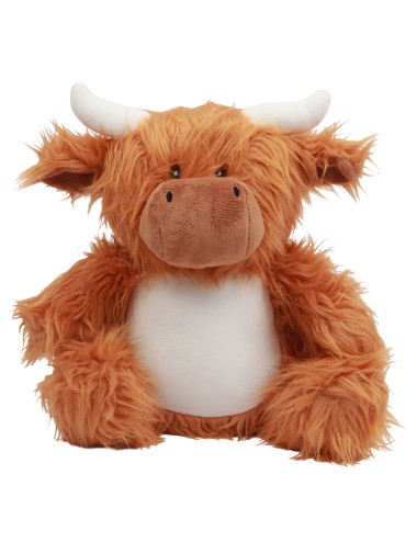 Peluche zippée vache