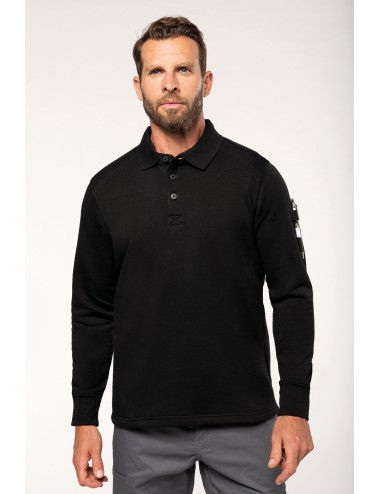 Sweat-shirt col polo homme