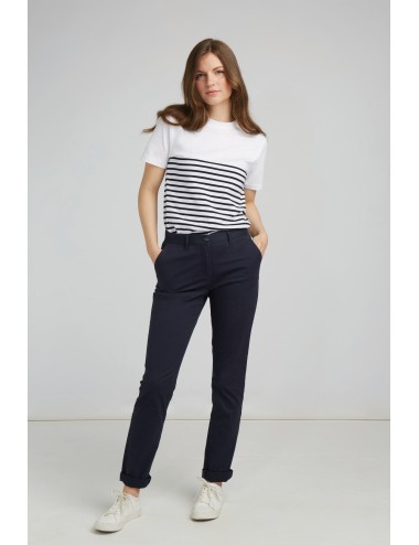 Pantalon Chino Stretch Femme