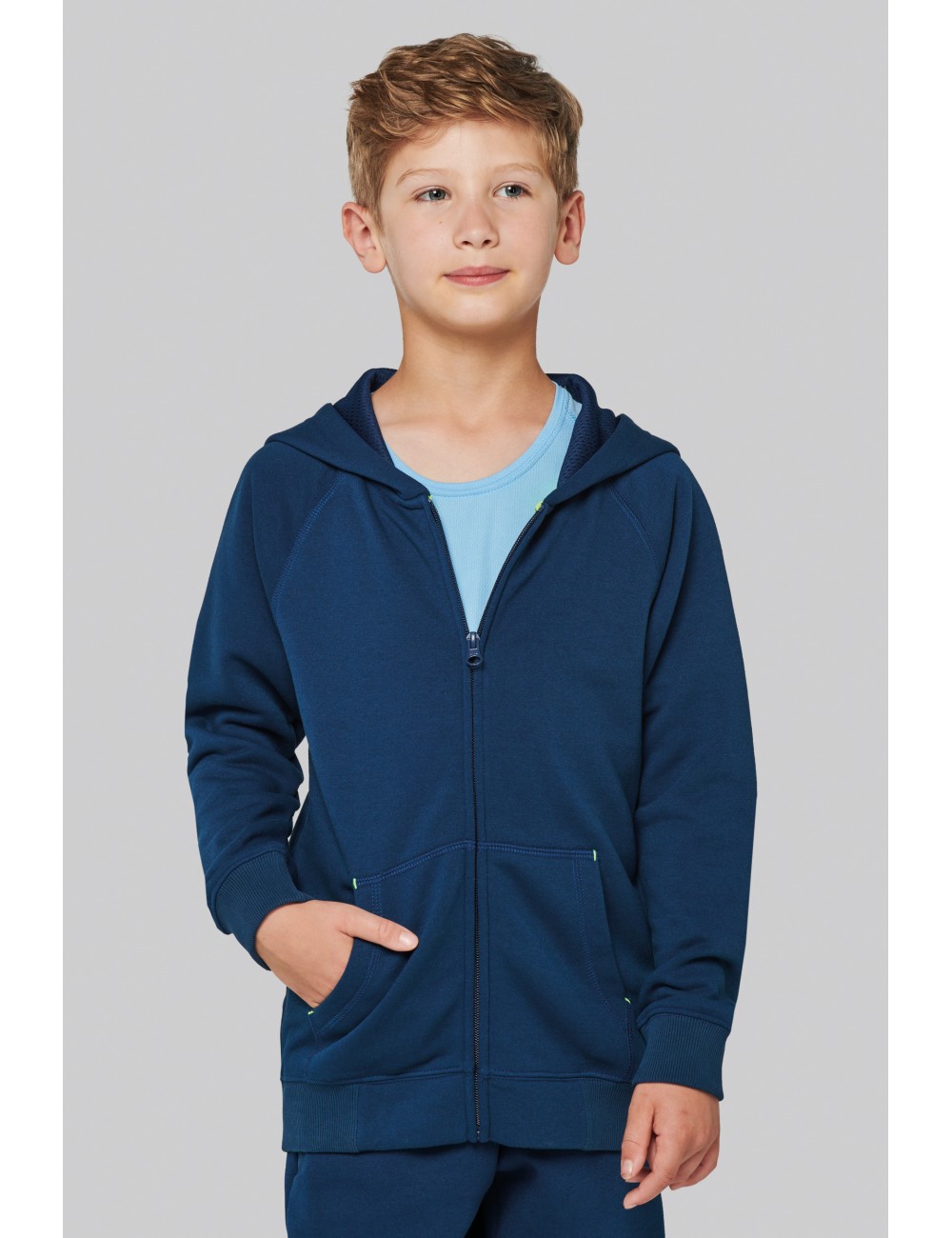 Veste zippée à capuche enfant