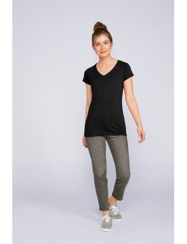 T-SHIRT FEMME COL V SOFTSTYLE