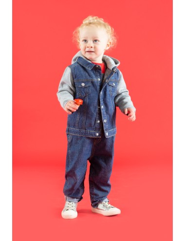 Veste en jean à capuche enfant