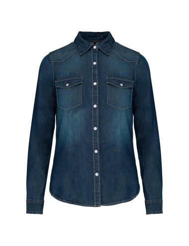 Chemise denim manches...