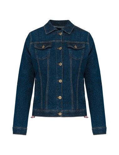 Blouson denim non doublé femme