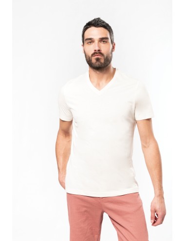 T-shirt coton Bio col V homme