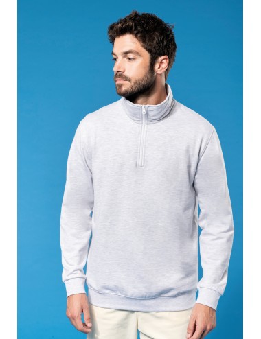 Sweat-shirt col zippé homme