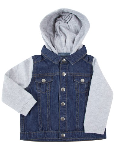 Veste en jean à capuche enfant