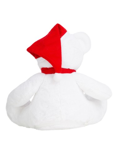 Peluche zippée ours de Noël