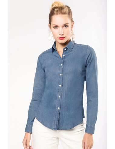 Chemise denim femme