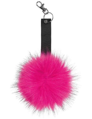 Porte-clés pompon en fausse...