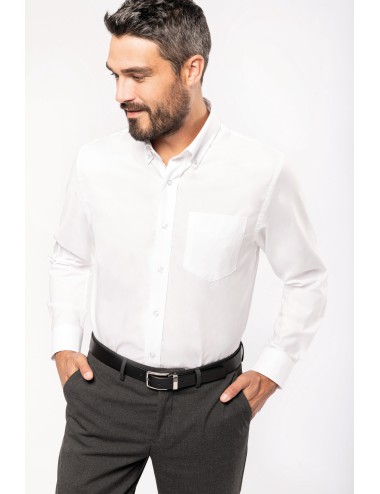 Chemise oxford manches longues