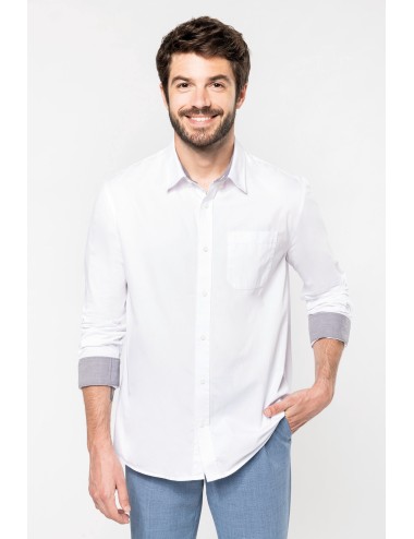 Chemise coton manches...