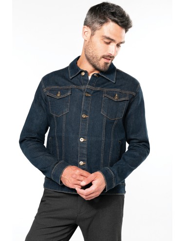 Blouson denim non doublé homme