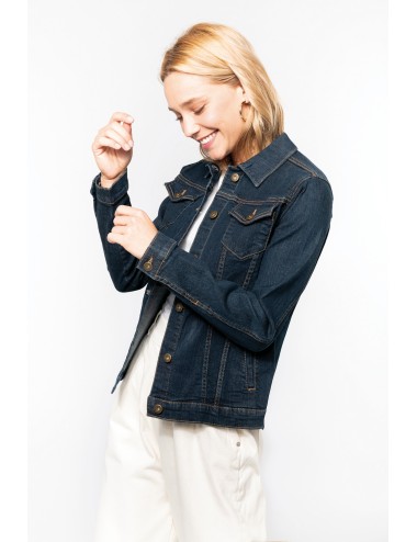 Blouson denim non doublé femme