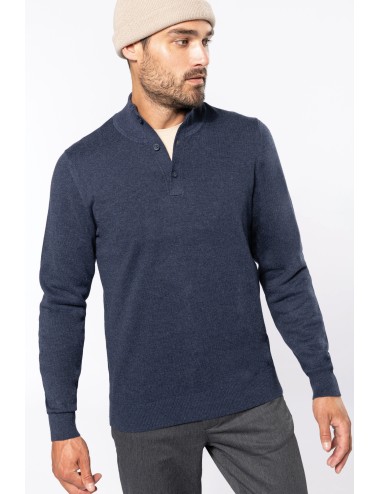 Pullover premium col boutonné