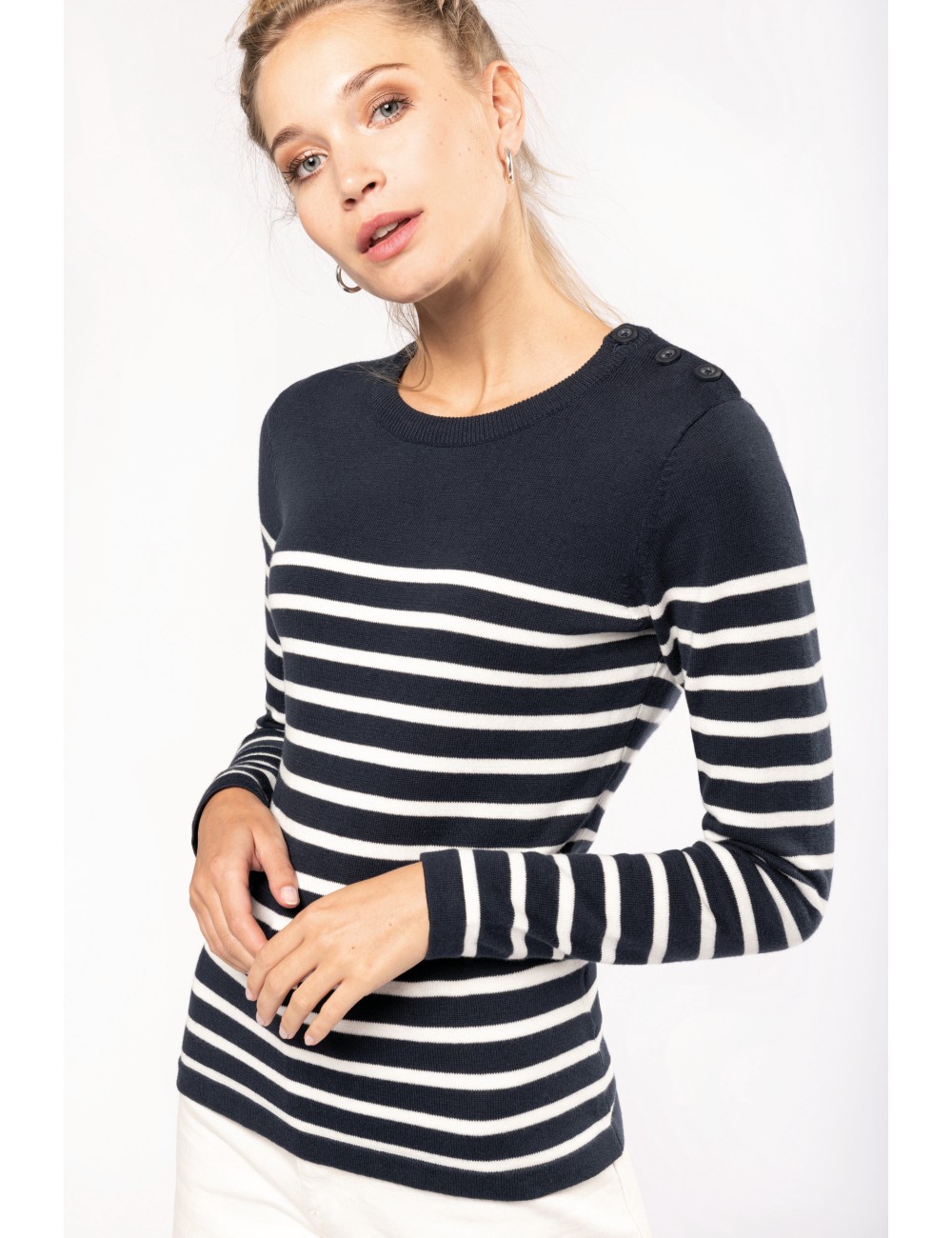 Pull marin femme