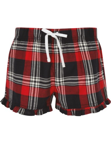 Short femme à motif tartan