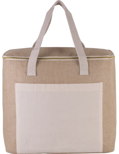 Sac isotherme en jute - grand modèle