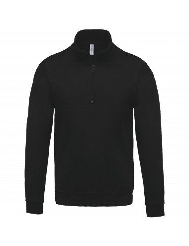 Sweat-shirt col zippé homme