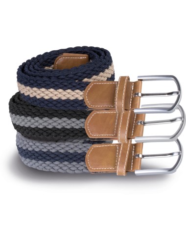 Ceinture tressée élastiquée