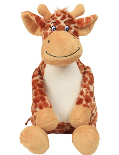 Peluche zippée Giraffe